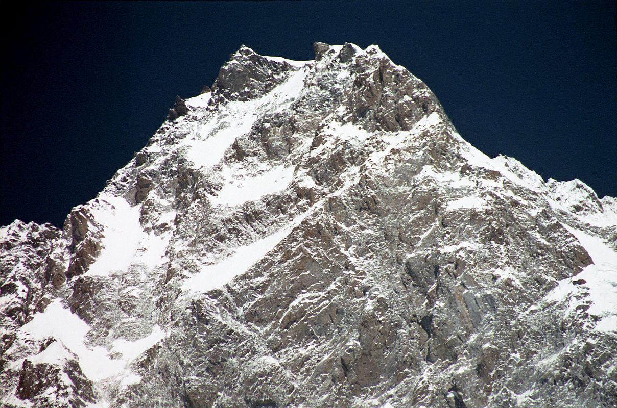 17 Nanga Parbat Rupal Face Summit Area Close Up From Rupal Face Base Camp Nanga Parbat Rupal Face Summit Area Close Up From Herligkoffer Rupal Face Base Camp. �My first impression on emerging onto the ridge from the South Face was for me the most powerful moment of the entire Nanga Parbat Expedition. Everything seemed so unreal, so quiet. And there was Gunther, right next to me.� (The Naked Mountain by Reinhold Messner)